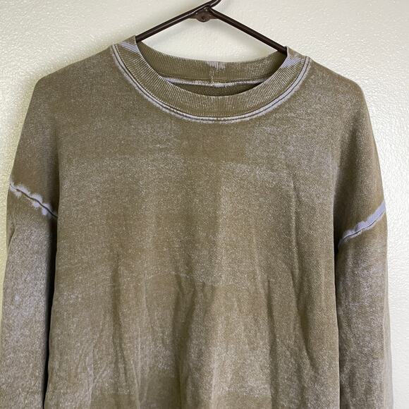 Raquel Allegra Sweatshirt Womens Size 2 Brown Pullover Crew Neck Handmade LA - Picture 3 of 12
